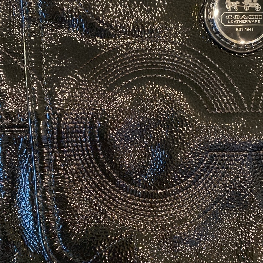 Coach Black Monogrammed Tote Bag in Like New Condition - Picture 2 of 11